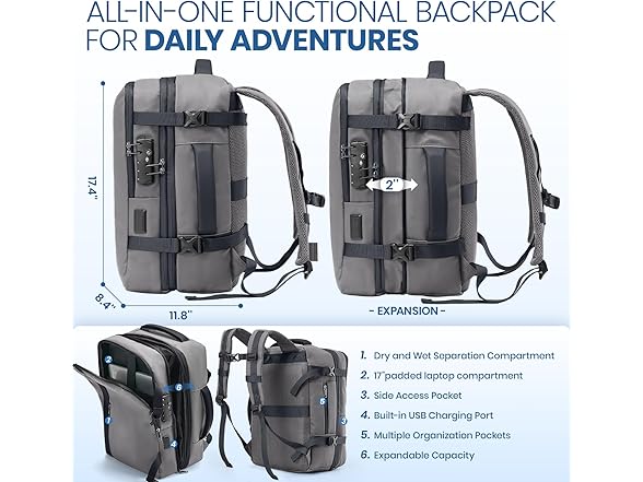 Fanwoli Vacuum Travel Backpack