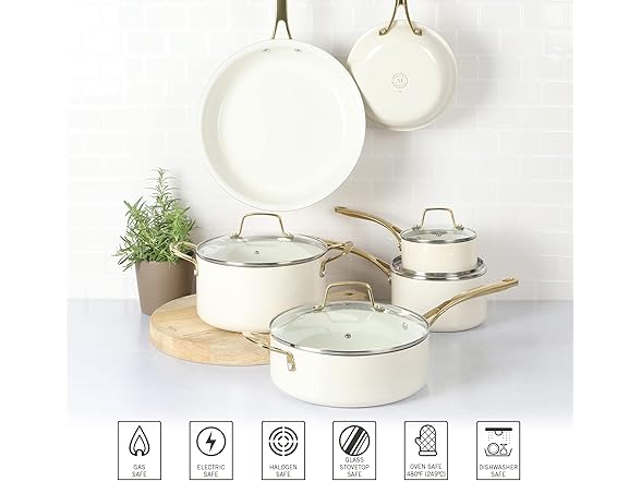 Martha Stewart Lockton Premium 10 Piece Cookware Set