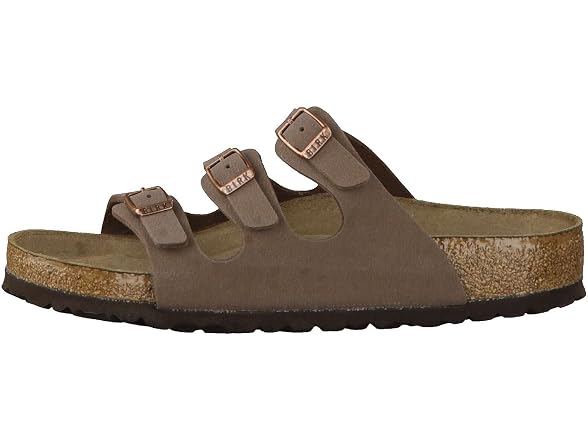 Birkenstock Unisex Florida Soft Footbed Birkibuc Mocha (41 EU)