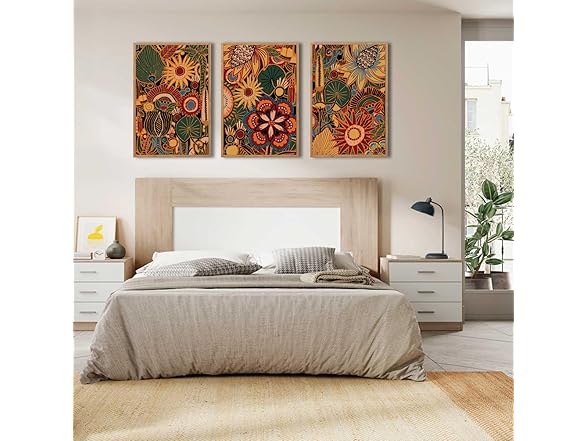 BINCUE Framed Canvas Wall Art Set