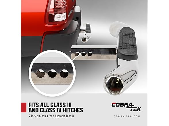 Cobra-Tek HS-008 36" Round Single Hitch Step -Choose Color