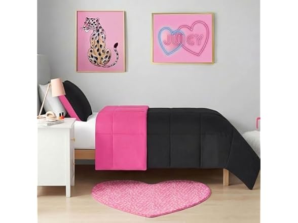 Juicy Couture Metallic Leopard Foil Print Area Rug