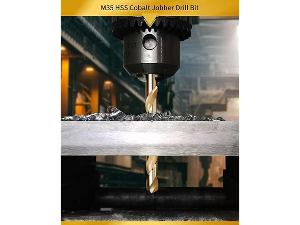 Meccion Metal Drill Bits 7/32 in. x 3-3/4 in. x 5pcs