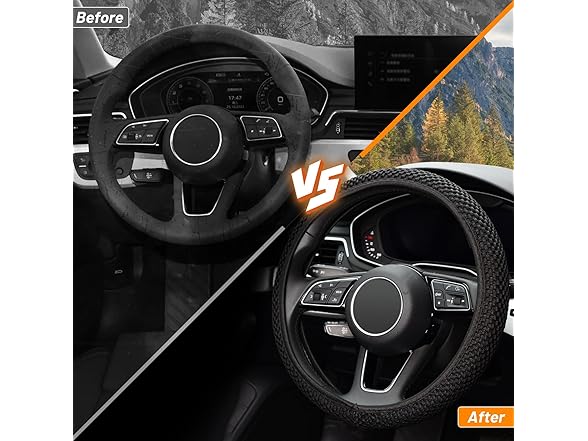 KAFEEK 15" Steering Wheel Cover