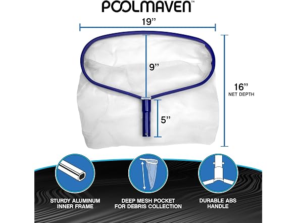 Aluminum Swimming Pool Leaf Rake - Gallery 3