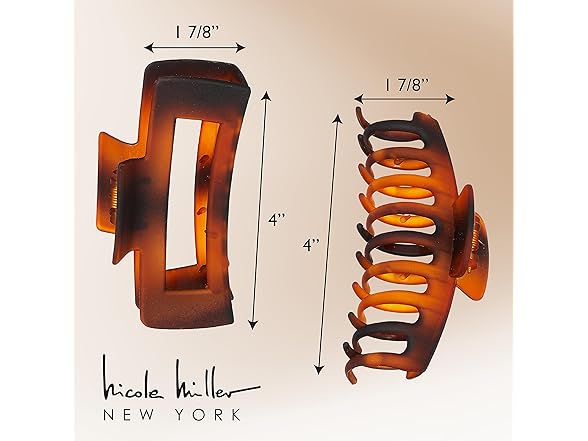 Nicole Miller 8 Pack Large Claw Clips