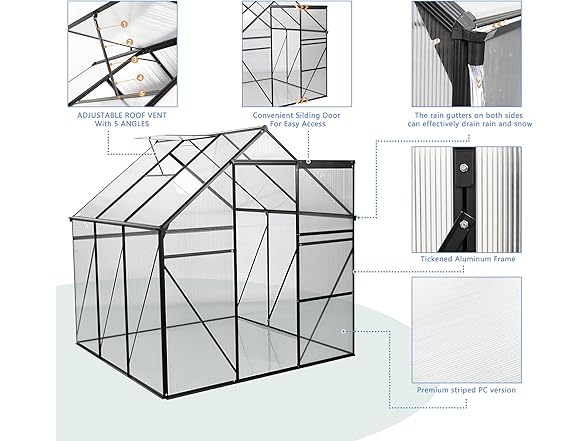 Lovtimber Polycarbonate Greenhouse