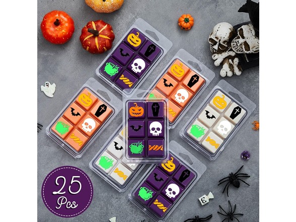 25 Pcs Halloween Wax Melt Molds