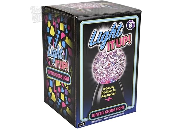 Water Globe Light Color Changing 4Pk