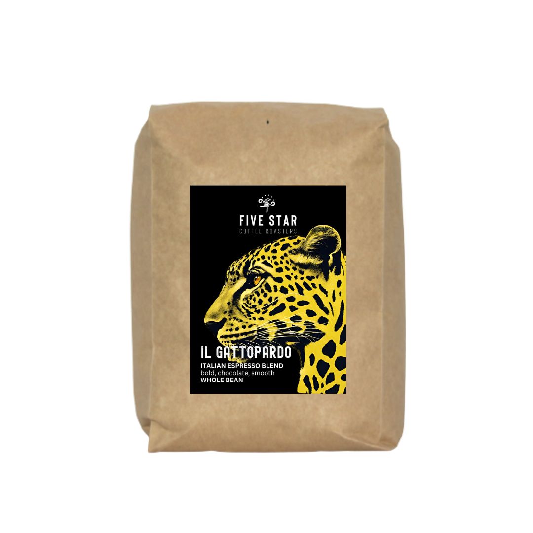 (5lbs) Five Star Coffee Roasters Whole Bean Gattopardo - Gallery 2