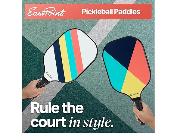 EastPoint 4-Player Pickleball Paddle Set