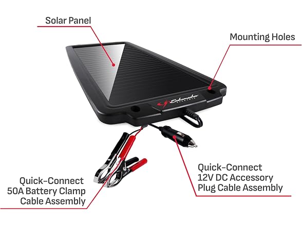 Schumacher Electric SP-200 2.4W Solar Charger