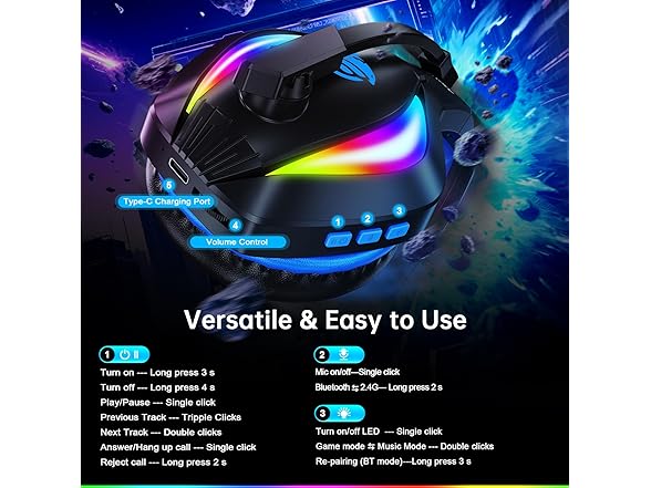 Fachixy Wireless Gaming Headset