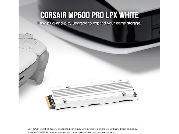 Corsair MP600 PRO LPX 1TB M.2 NVMe PCIe x4 Gen4 SSD