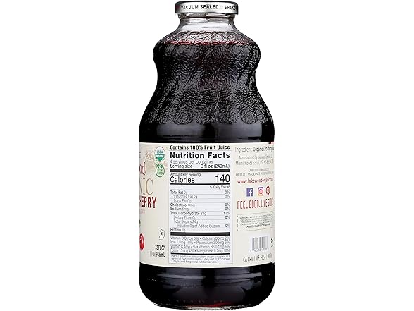 Lakewood, Organic Pure Cherry Tart Juice