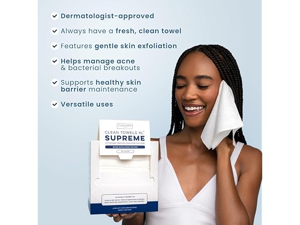 Clean Skin Club Clean Towels XL® Supreme