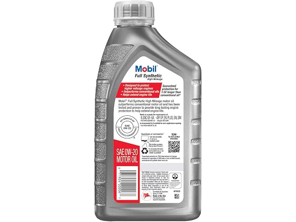 Mobil Full Synthetic High Mileage Motor