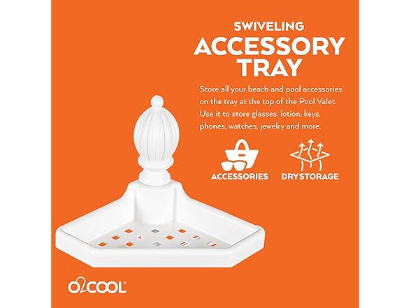 O2COOL Adjustable Pool & Patio Towel Holder