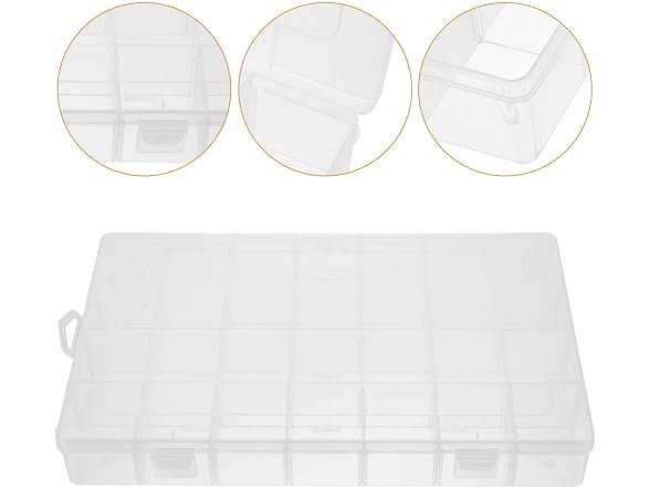 FENICAL Clearn Plastic Jewelry Organizer