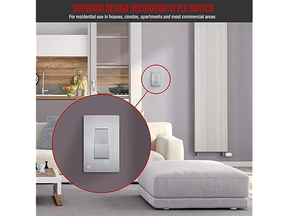 ENERLITES Elite Series Decorator Light Switch