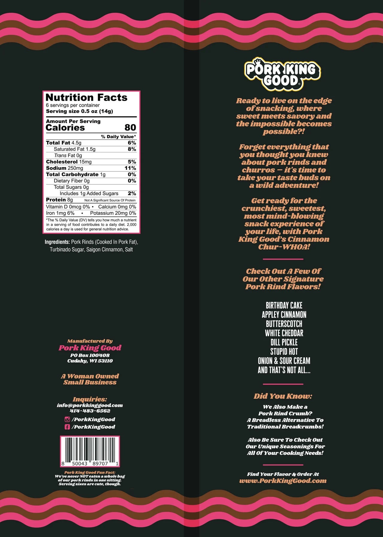 (8 Pack) "Sweet Mother of Pork" Rinds Bundle - Gallery 12