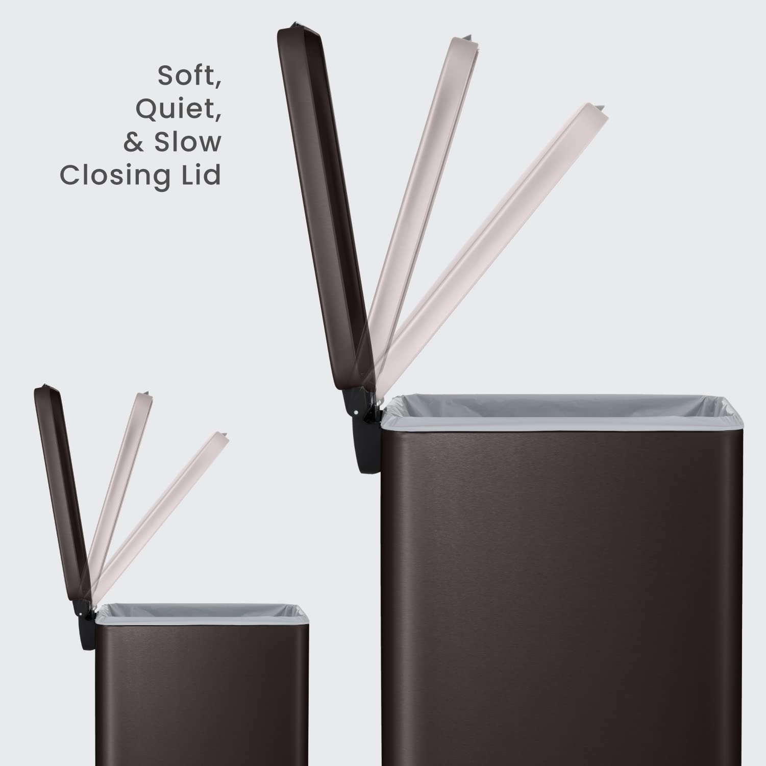8 & 2.5 Gallon Slim Trash Can Set - Gallery 10