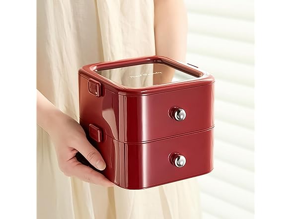 WIZIYION Double-layer Nail Storage Box