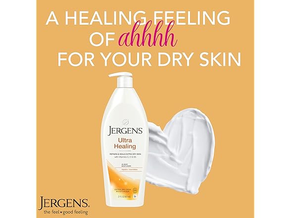 Jergens Ultra Healing Dry Skin Moisturizer, White 21 Fl Oz