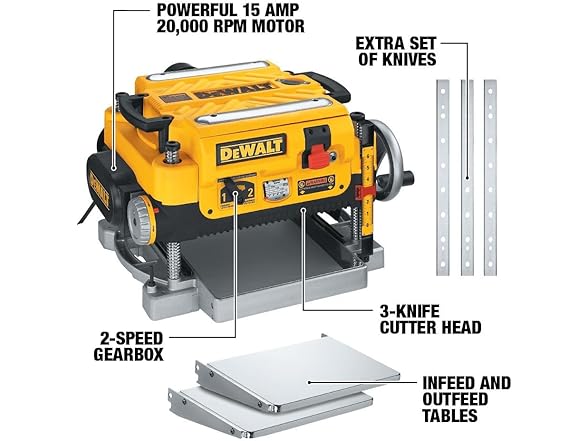 DEWALT DW735X Thickness Planer, 13-inch