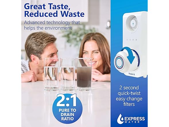 Express Water 600GPD Tankless Reverse Osmosis System