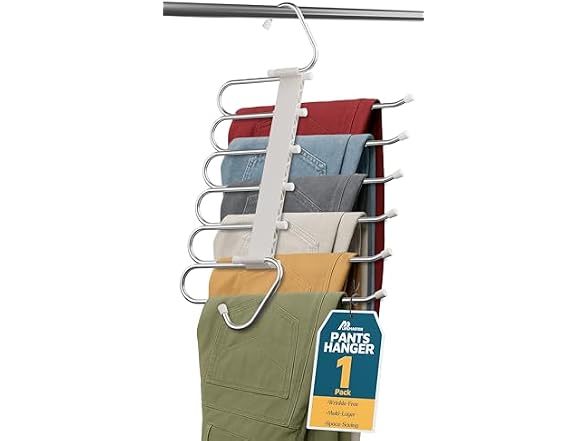 Lifemaster Space Saving Pants Hangers 1 Pack