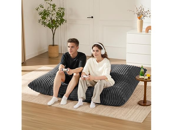 Gericco 3-in1 Dark Grey Bean Bag Chair