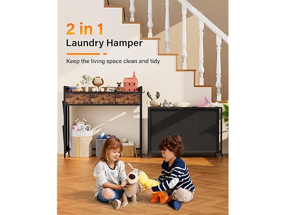 SAKSUN Laundry Sorter 3 Sections