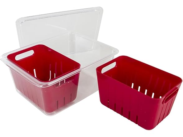 Kitchen Spaces Twin Colander Food Storage Container