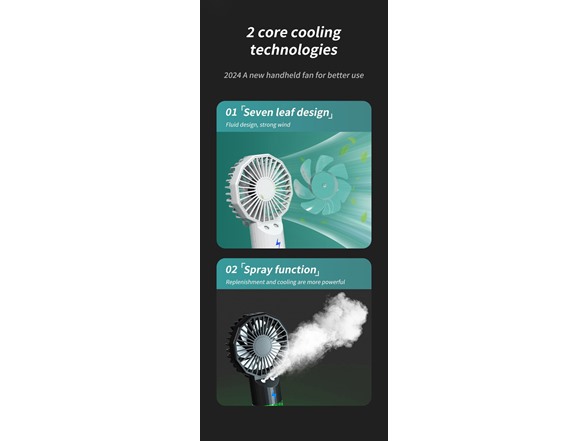 3P Experts Dual Misting Portable Fan