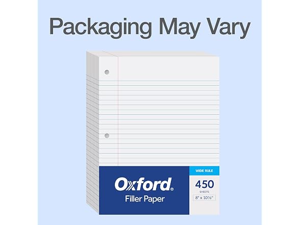Oxford Oxford Wide Ruled Notebook Paper