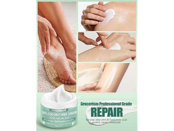 Grocerism 50% Coconut Urea Foot Cream Pack of 2
