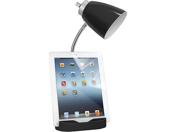 Simple Designs Limelights LD1056-BLK Desk Lamp Organizer