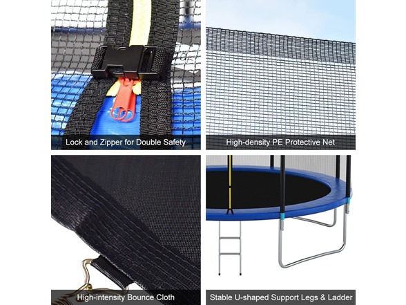 Livavege 10FT Trampoline Blue