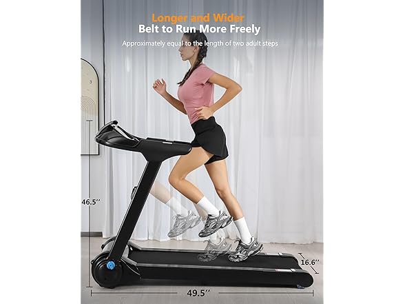 SPORTY&FIT Folding Treadmill