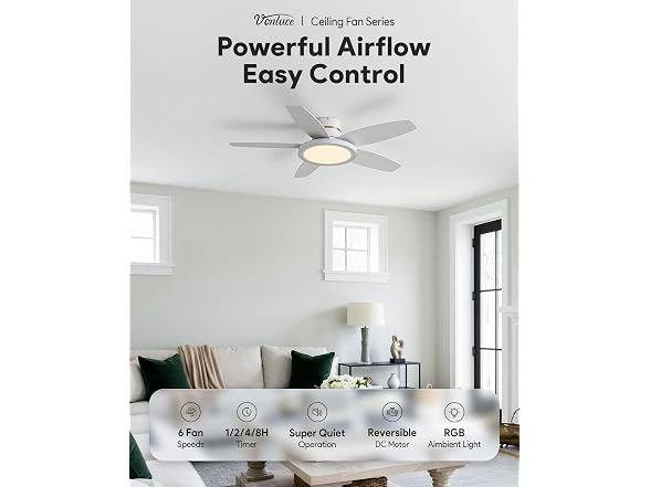 VONLUCE RGB 42in Ceiling Fan Control