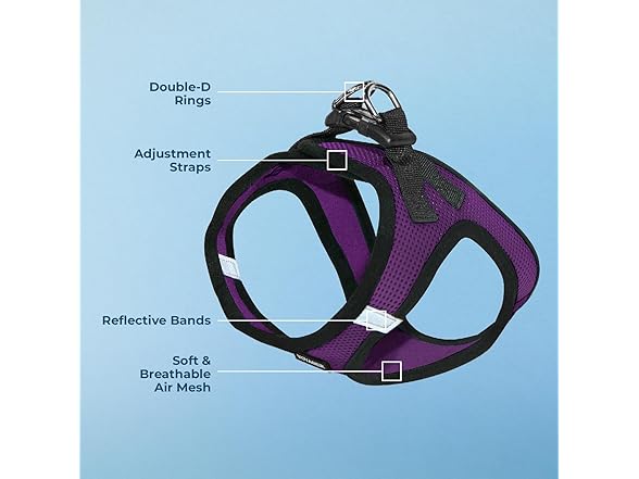 Best Pet Supplies - All Weather Mesh/Plush, Reflective Med