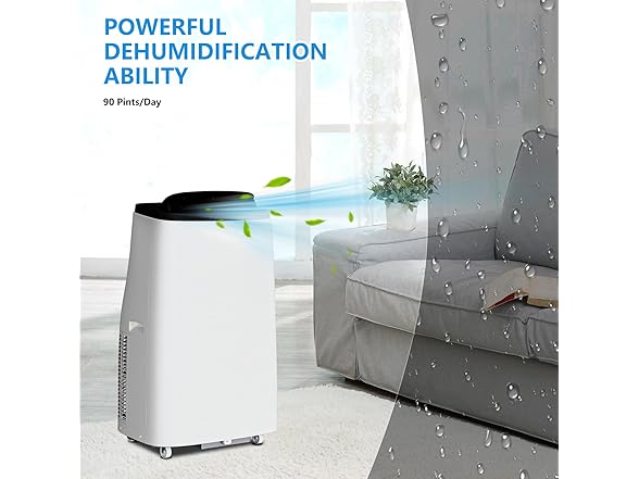 PioneerWorks 14000 BTU Portable Air Conditioners,Port
