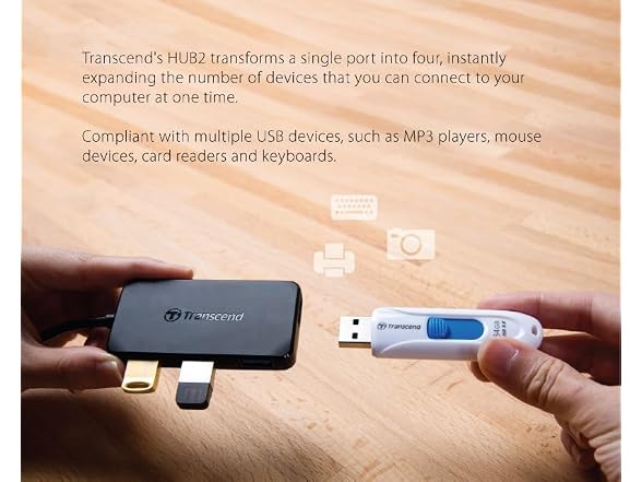 Transcend Information SuperSpeed USB 3.0 4-Port Hub (TS-HUB2K) - Gallery 8