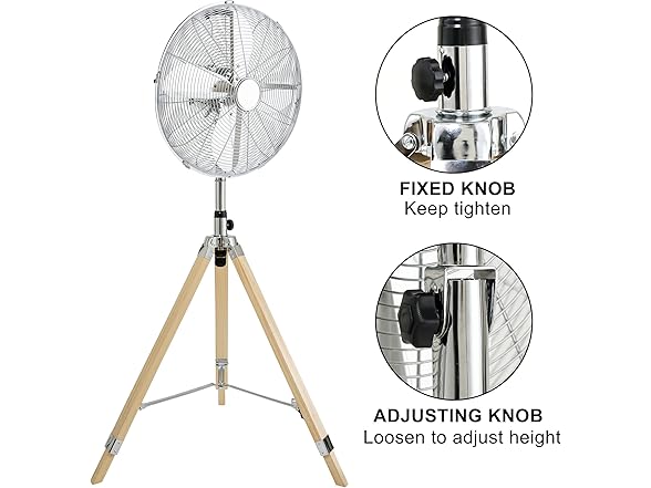 Simple Deluxe Retro Tripod Fan