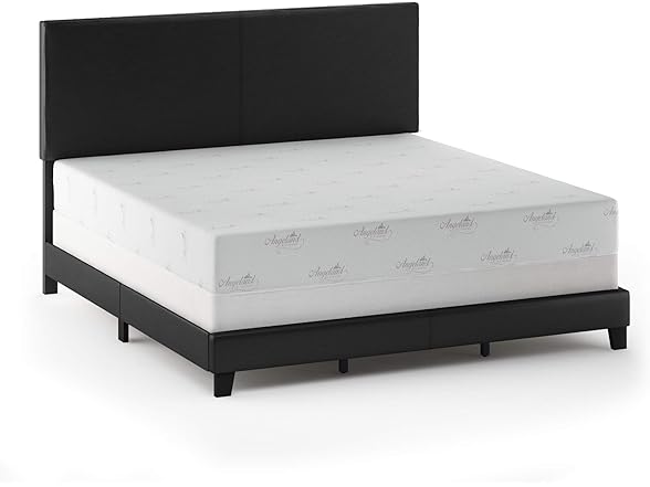 FURINNO Pessac PU Leather Upholstered King Platform