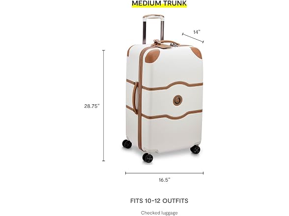 DELSEY PARIS Chatelet Air 2.0, 26 Inch Checked-Trunk Luggage, Angora