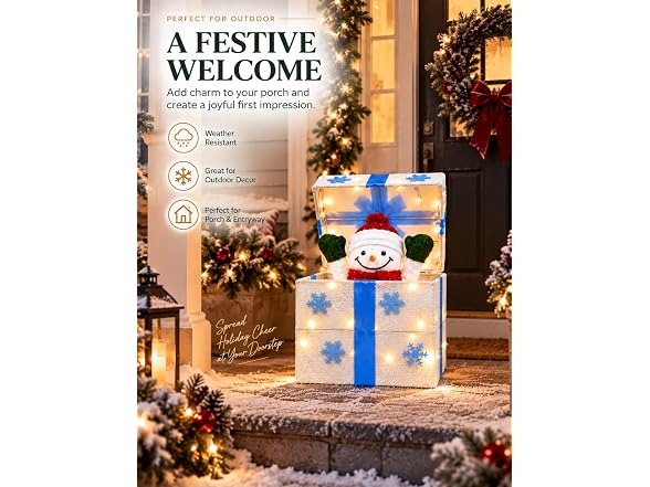 ENCMY Pop-Up Front Yard Gift Box Decoration