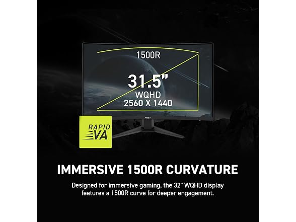MSI MAG 321CQF E18W Monitor