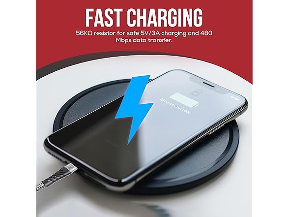 Jtek Micro USB Fast-Charging 3.3ft Cable